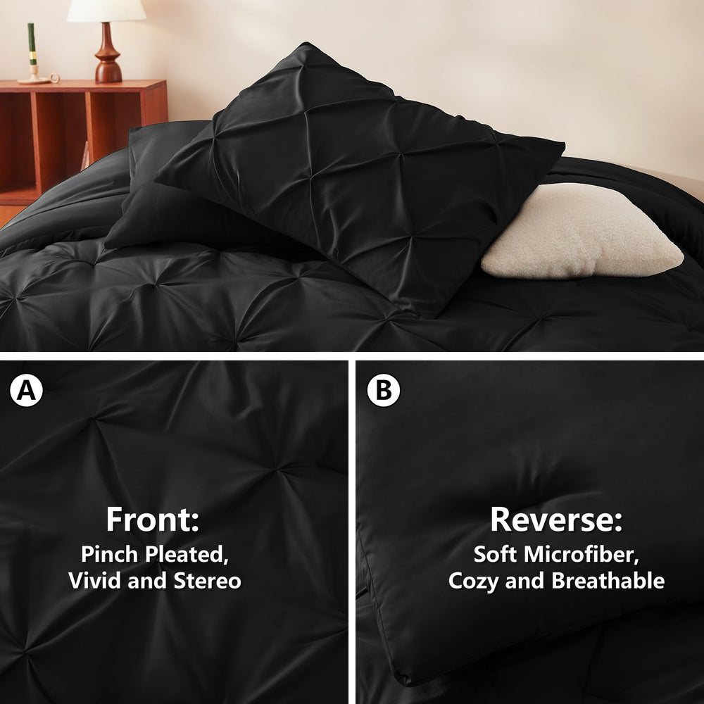 CozyLux fitted sheet close detail showing 14-inch deep pocket that secures mattress