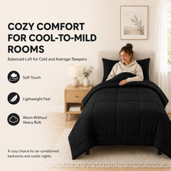 CozyLux flat sheet and two pillowcases arranged to show coordinated set