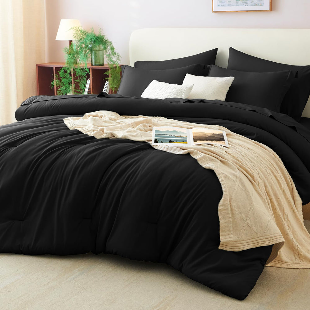 CozyLux front packaging image showing full 7-piece set, easy setup benefit