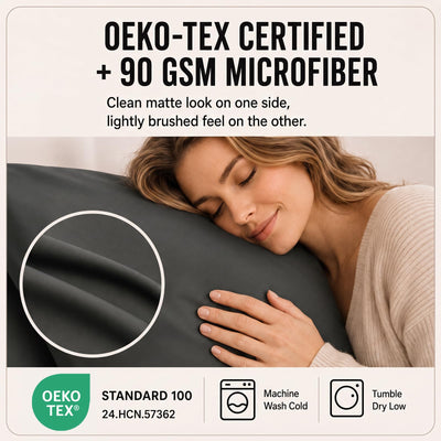 CozyLux fundas de almohada con cierre tipo sobre para alojamiento seguro