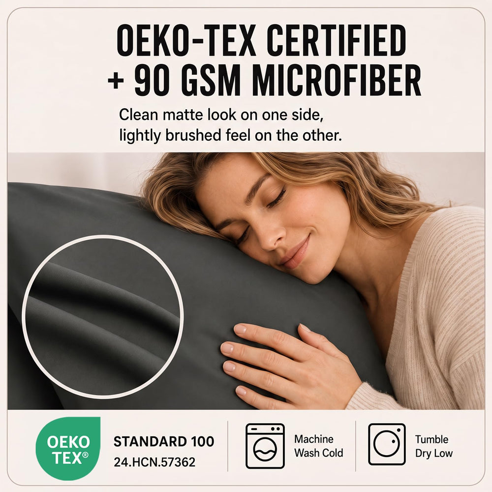 CozyLux fundas de almohada con cierre tipo sobre para alojamiento seguro