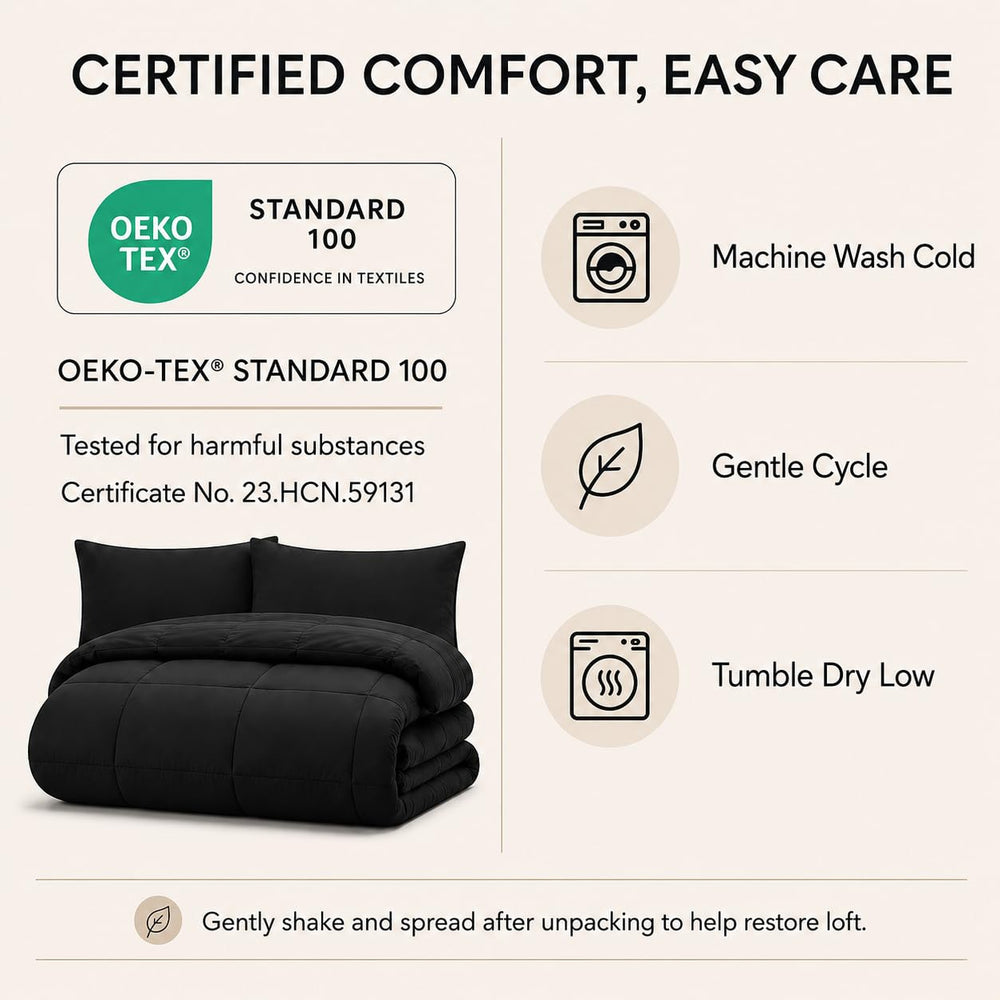 CozyLux cuatro fundas de almohada alineadas para juego coordinado