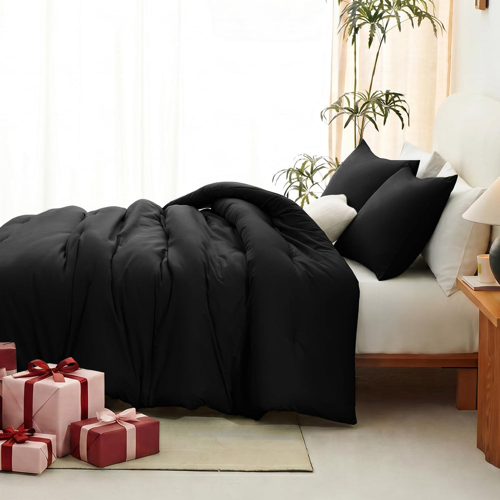 CozyLux edredón sobre cama Full para visualizar tamaño y caída