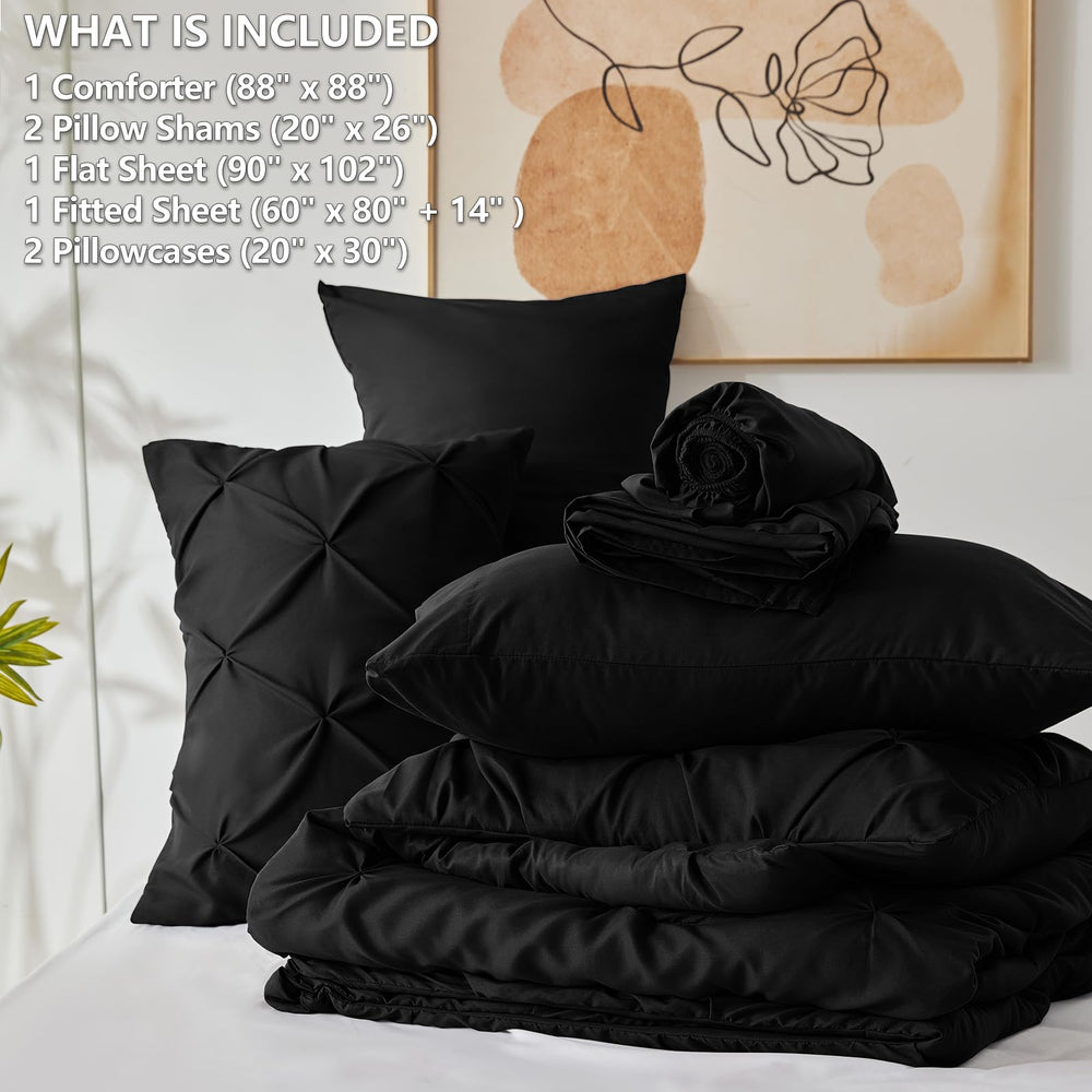 CozyLux pillow shams and pillowcases styled on bed offering coordinated finish