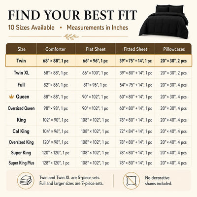 CozyLux Twin XL comforter on mattress showing correct size coverage