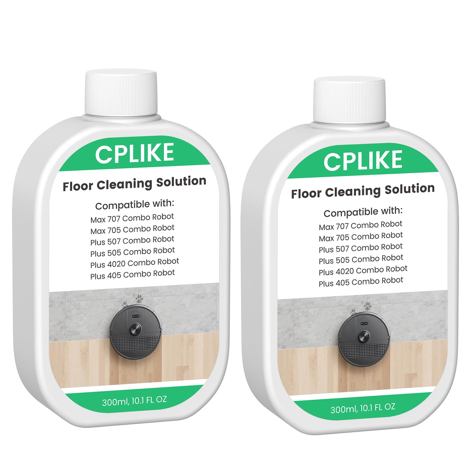 CPLIKE two-bottle pack front view showing size and branding, convenient refill