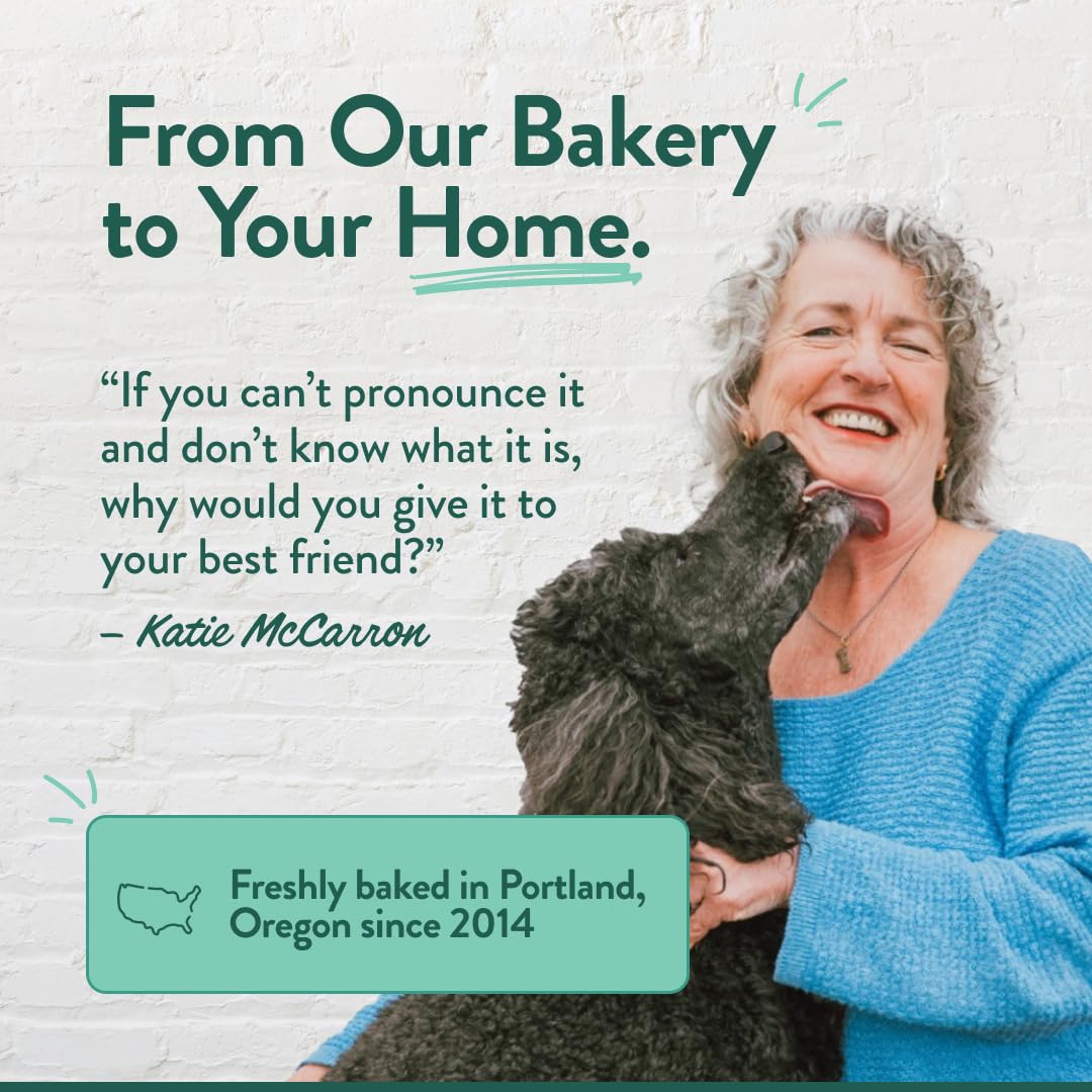 CRAFTED BY HUMANS LOVED BY DOGS raw ingredient layout emphasizing USA sourcing