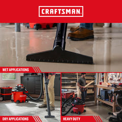 CRAFTSMAN included accessories arranged for versatile cleanup benefit