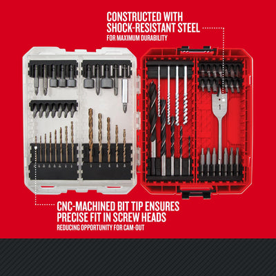 CRAFTSMAN bit set next to ruler showing scale and compactness