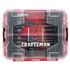 CRAFTSMAN close-up of drill bits showing durable steel and precision