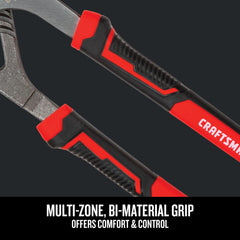 CRAFTSMAN pinza de 10" sujetando una tuerca para mayor palanca
