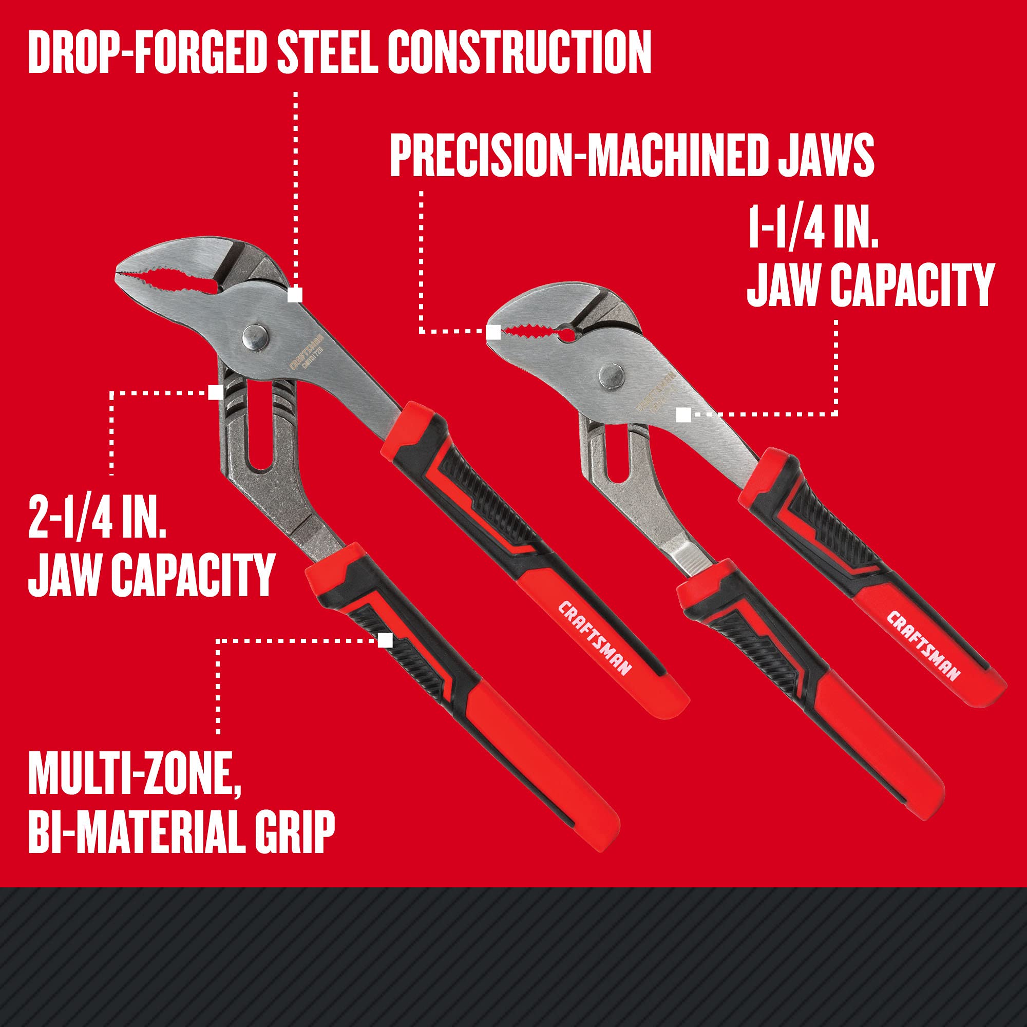 CRAFTSMAN empuñadura bimaterial multizona para mayor confort
