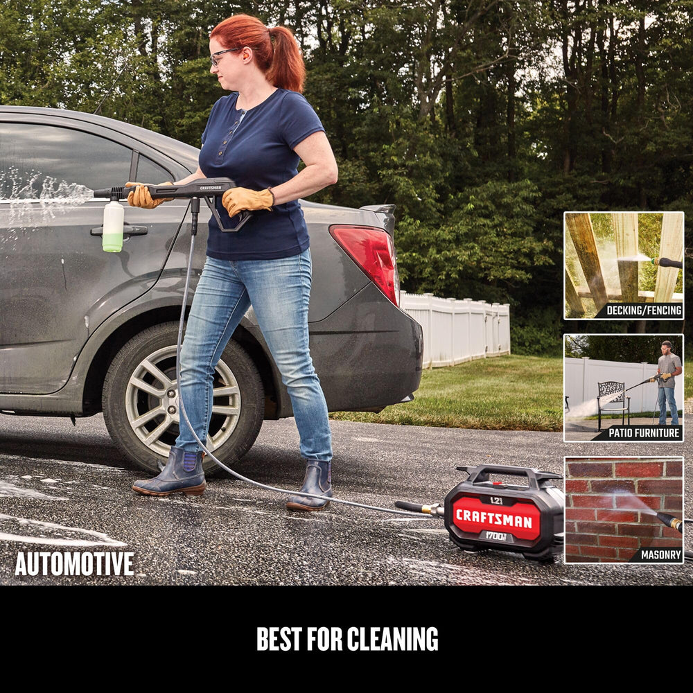 CRAFTSMAN side profile highlighting lightweight frame for easy transport