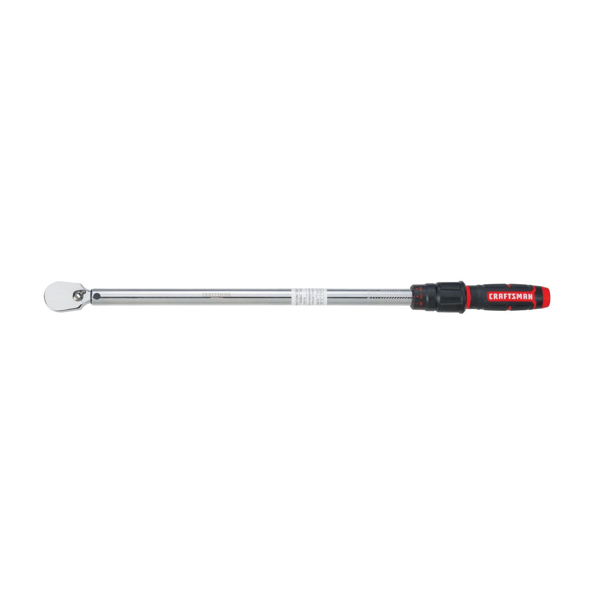 CRAFTSMAN torque wrench front view showing full tool and drive, ready for heavy jobs