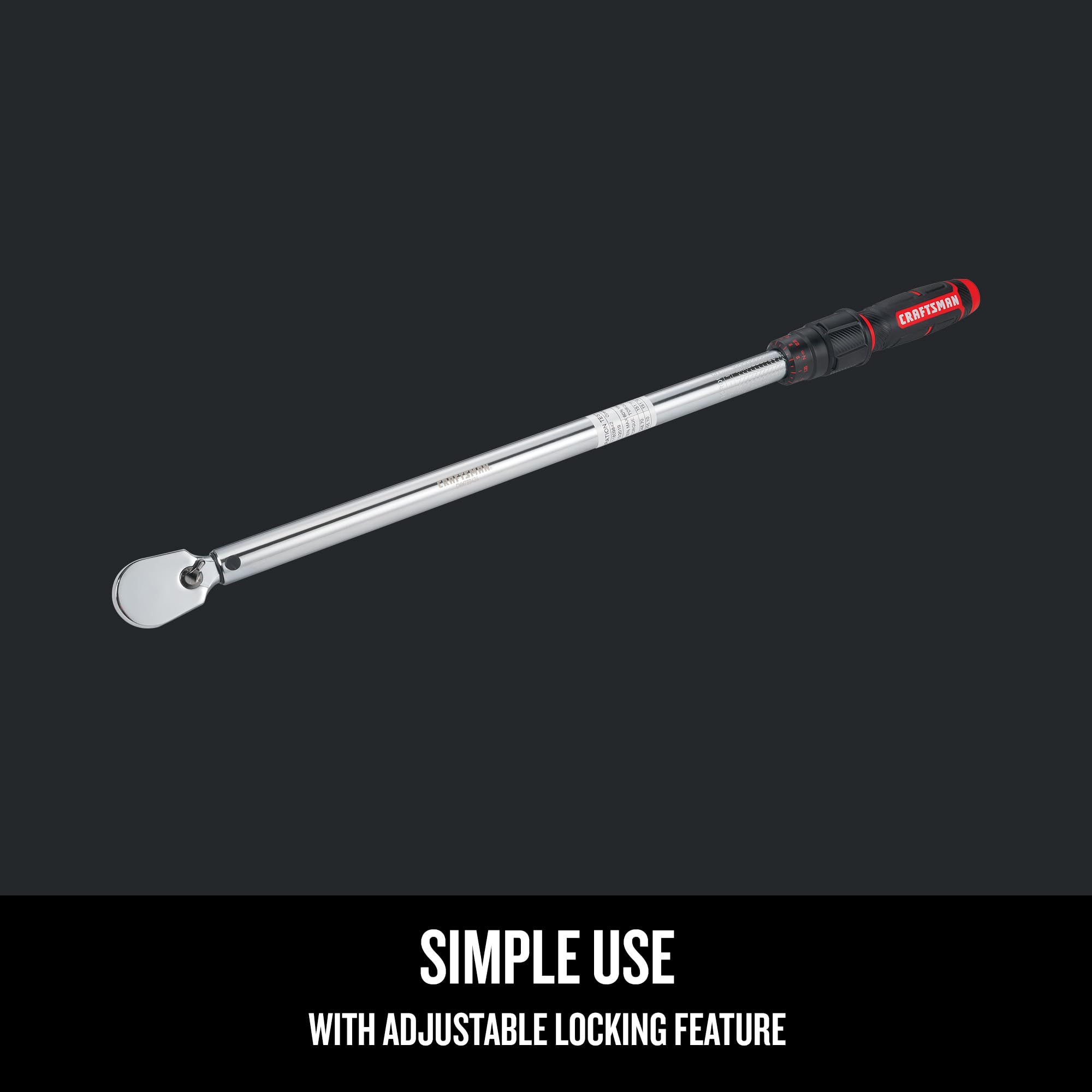 CRAFTSMAN bi-material handle detail providing comfort and improved grip