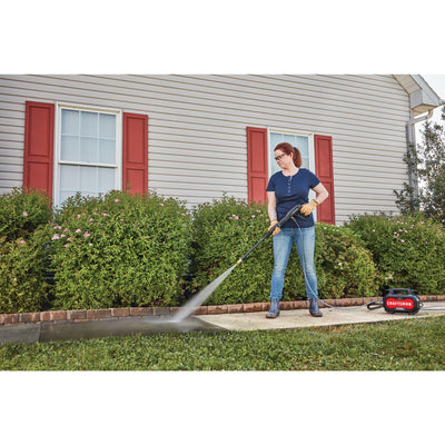 CRAFTSMAN in use on driveway demonstrating effective stain and dirt removal