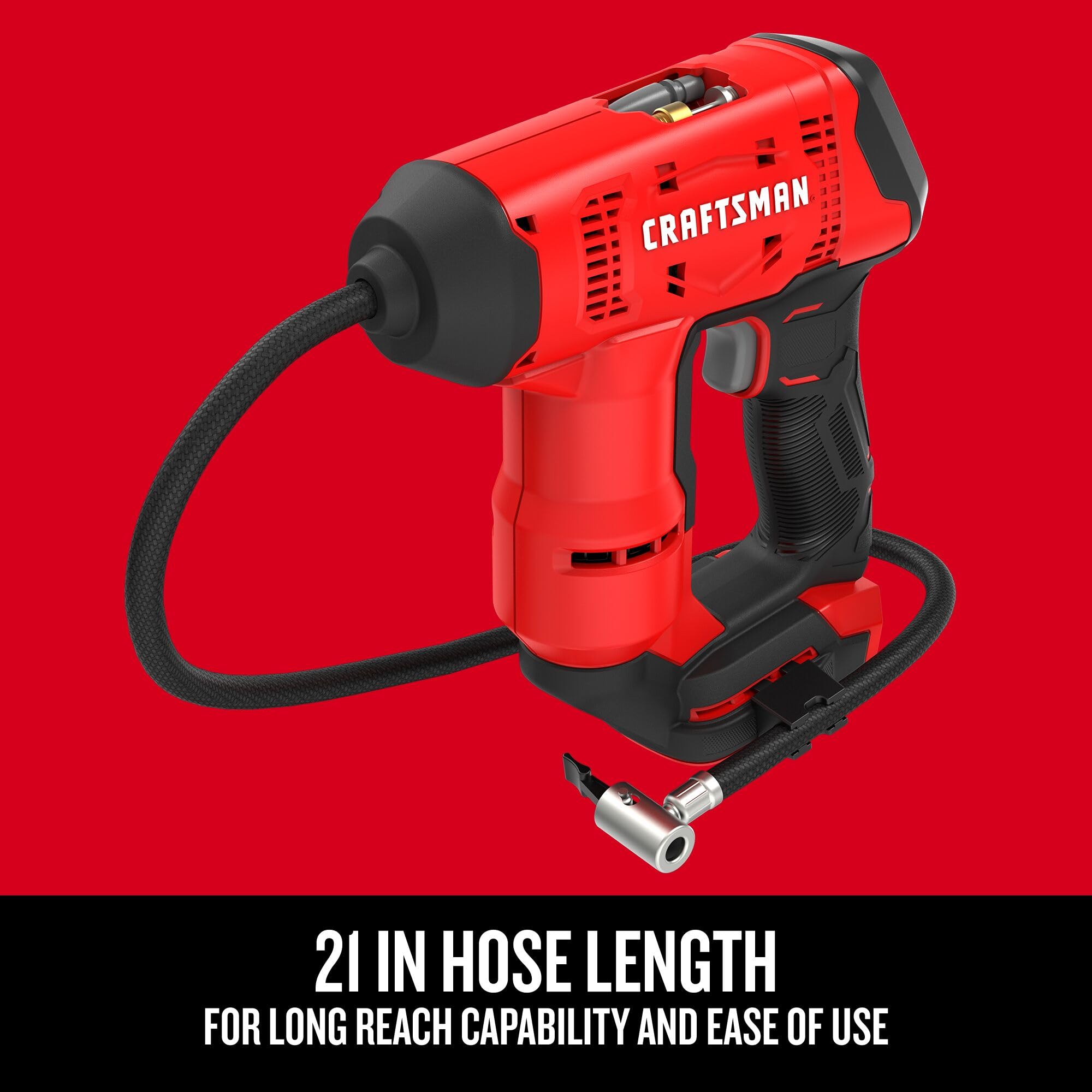 CRAFTSMAN accesorios guardados en el compartimento para mayor orden