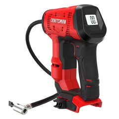 CRAFTSMAN inflador frontal mostrando diseño compacto y potencia