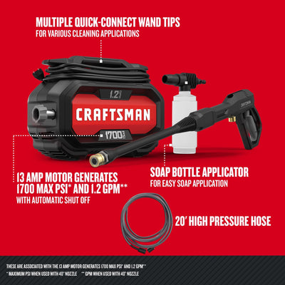 CRAFTSMAN comfort-grip wand detail providing better handling and user comfort