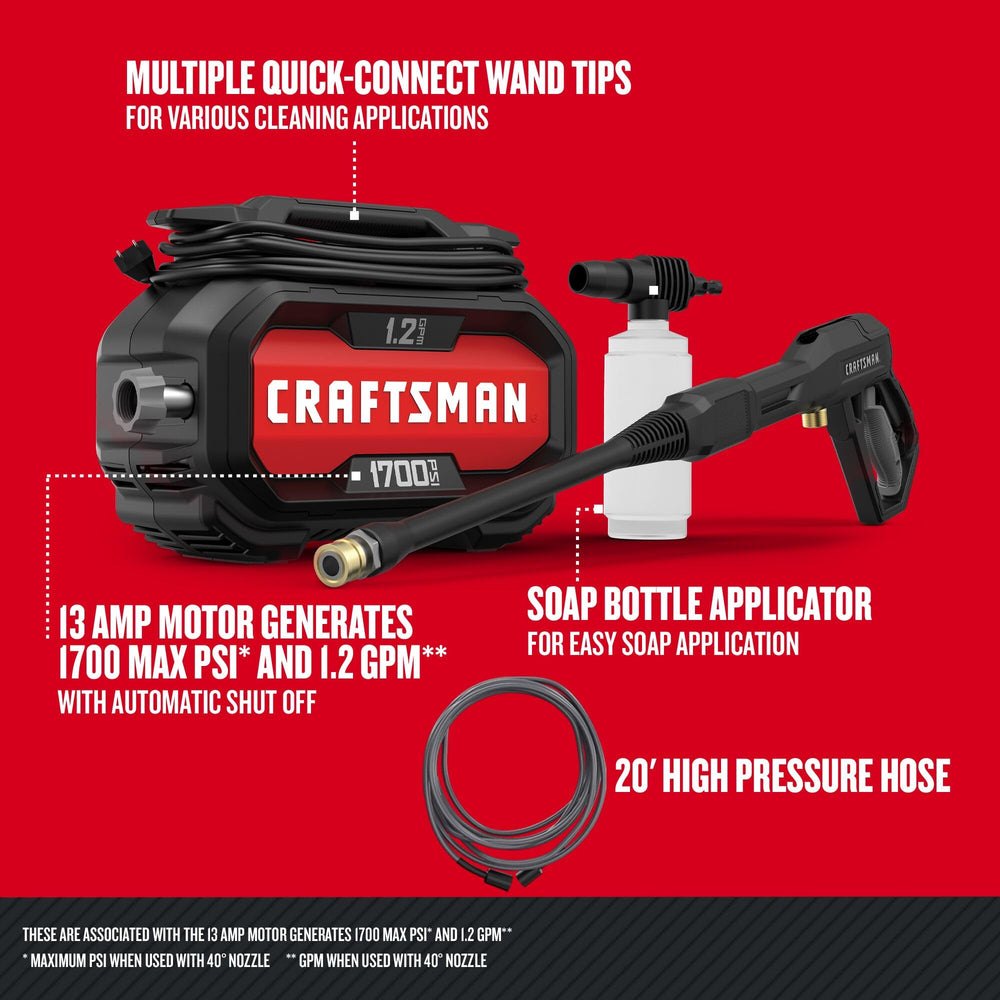 CRAFTSMAN comfort-grip wand detail providing better handling and user comfort