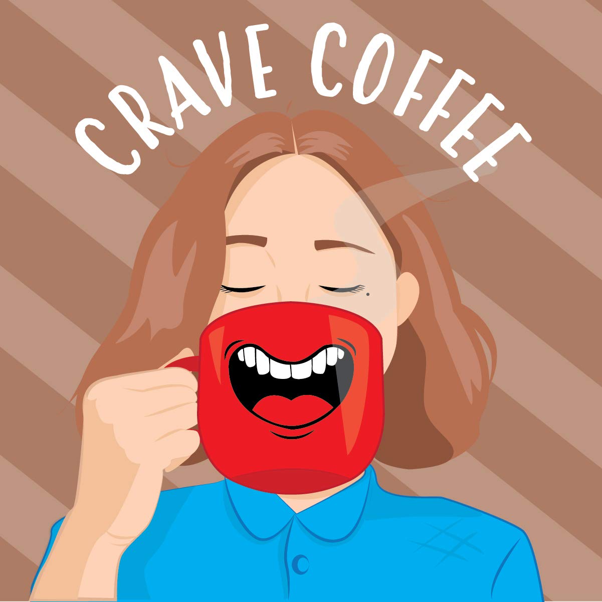 Crave Beverages cápsulas en mesa de desayuno mostrando opción para compartir