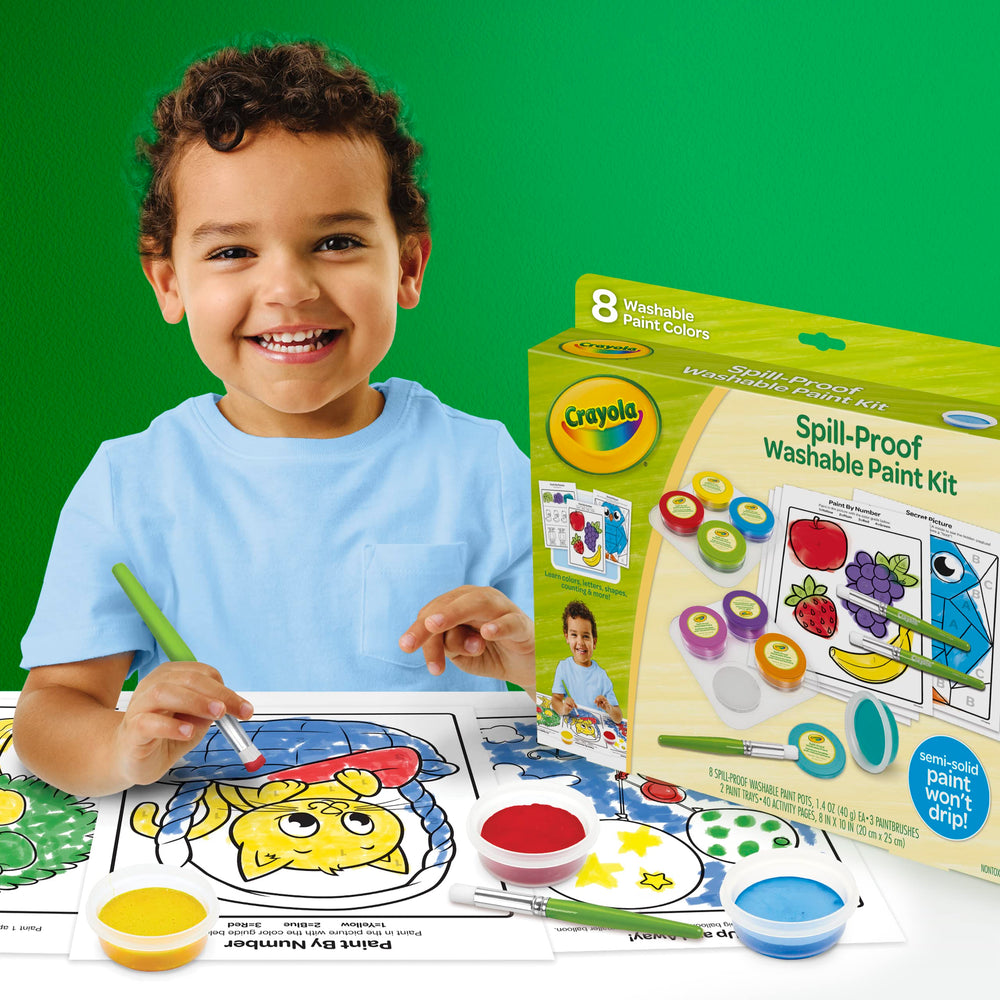 Crayola hojas de actividades educativas para enseñar colores, letras y números