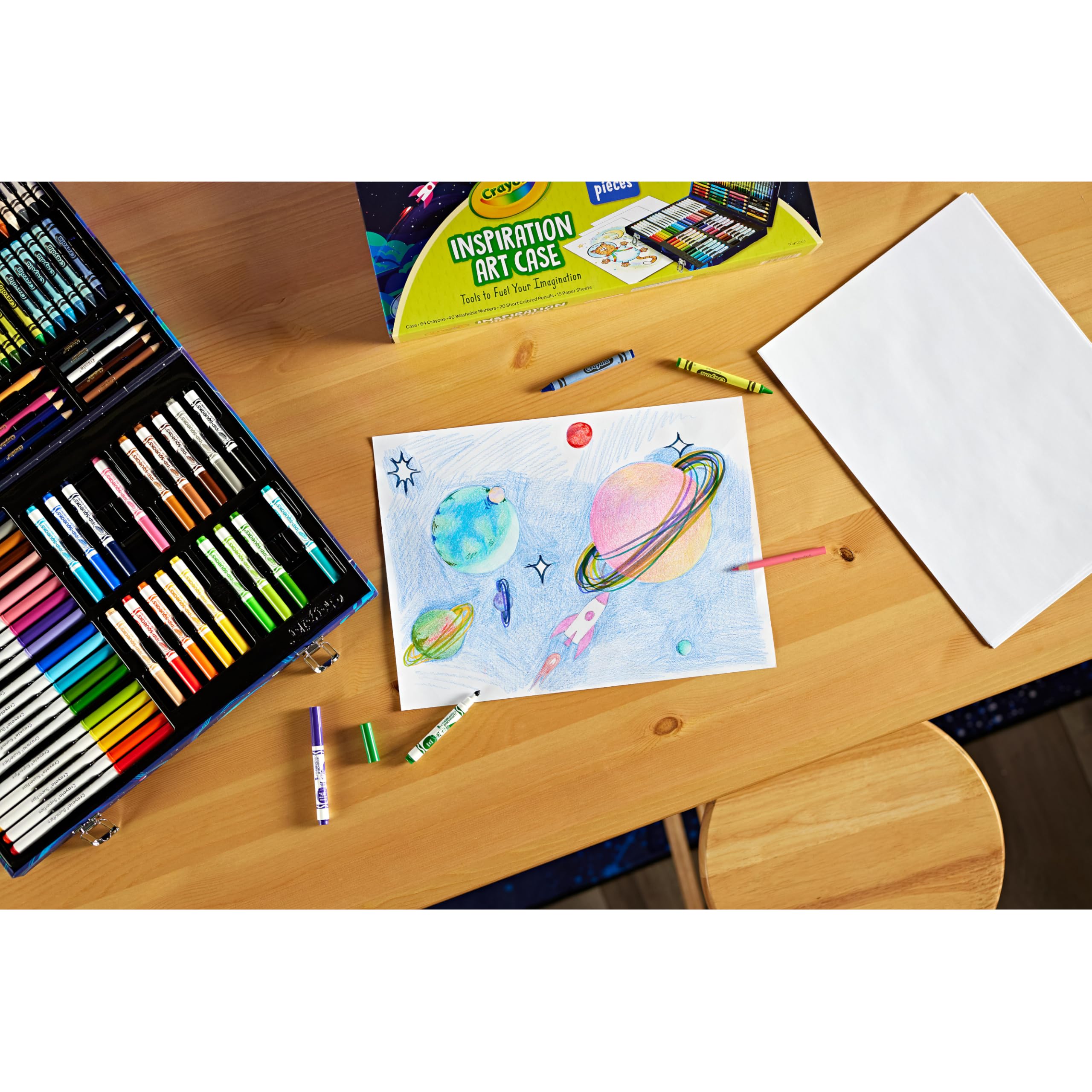 Crayola cierres y asa robustos para transporte seguro y ordenado