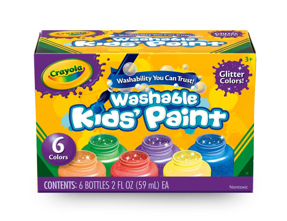 Crayola comparación de tamaño de frascos para entender capacidad y escala