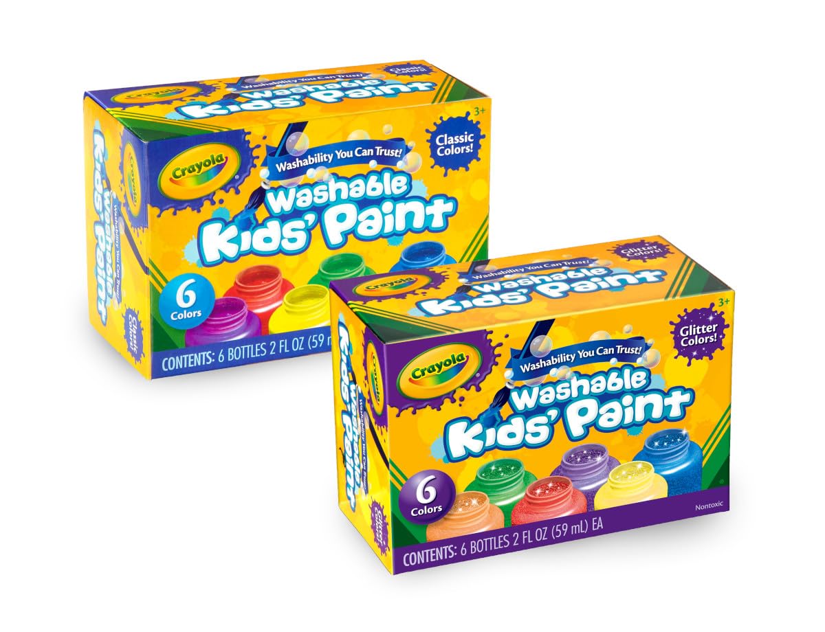 Crayola detalle de textura cremosa que facilita mezcla y cobertura uniforme