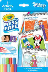 Crayola portada Frozen mostrando personajes y diversión segura
