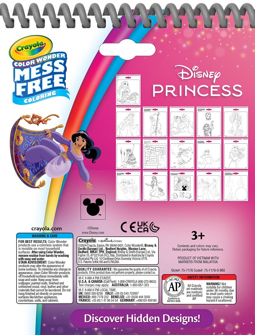 Crayola portada Princesas Disney para actividades creativas y ordenadas