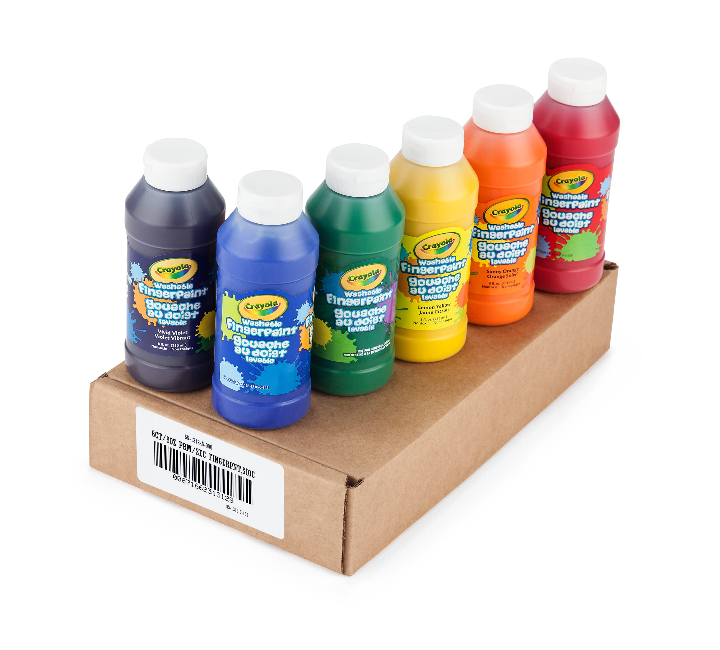 Crayola ambiente de aula con niños usando las pinturas en actividad grupal
