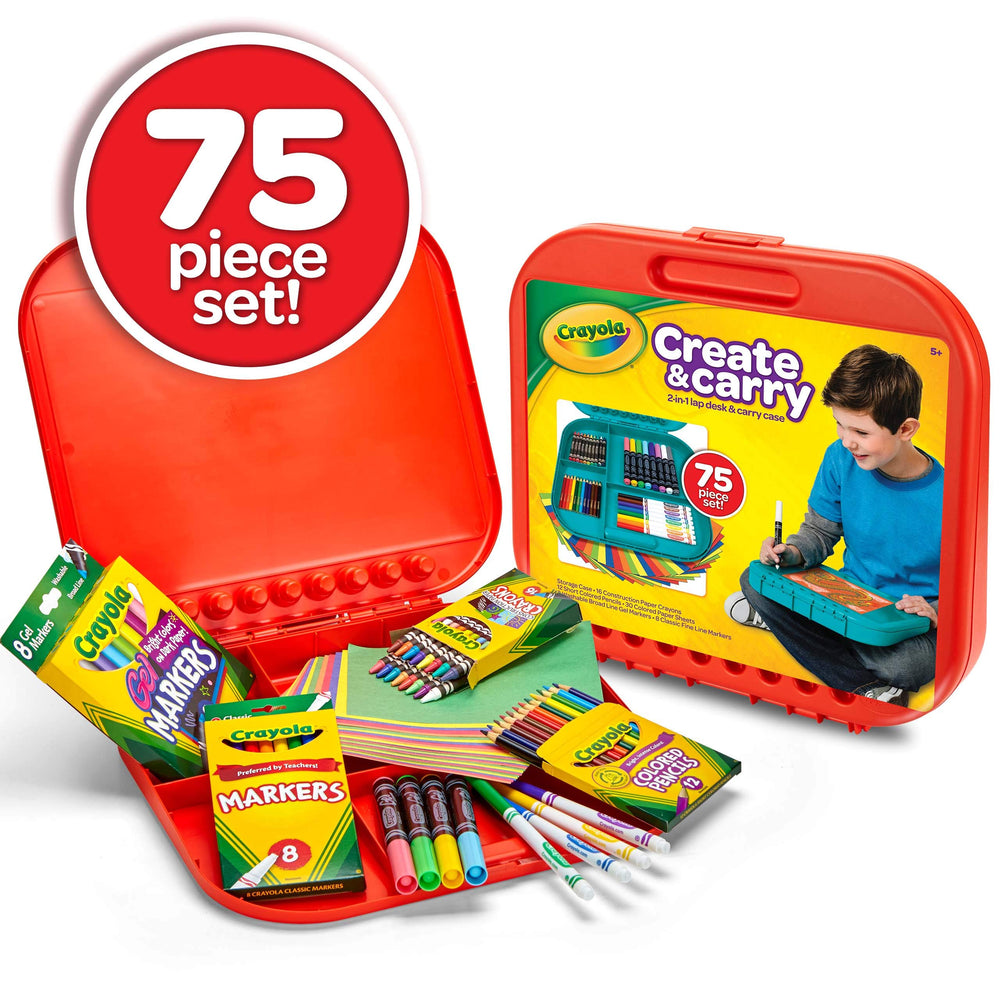 Crayola lapdesk en uso por niño creando en el regazo y cómodo