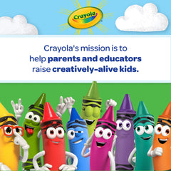 Crayola primer plano de la mina mostrando textura suave para colorear