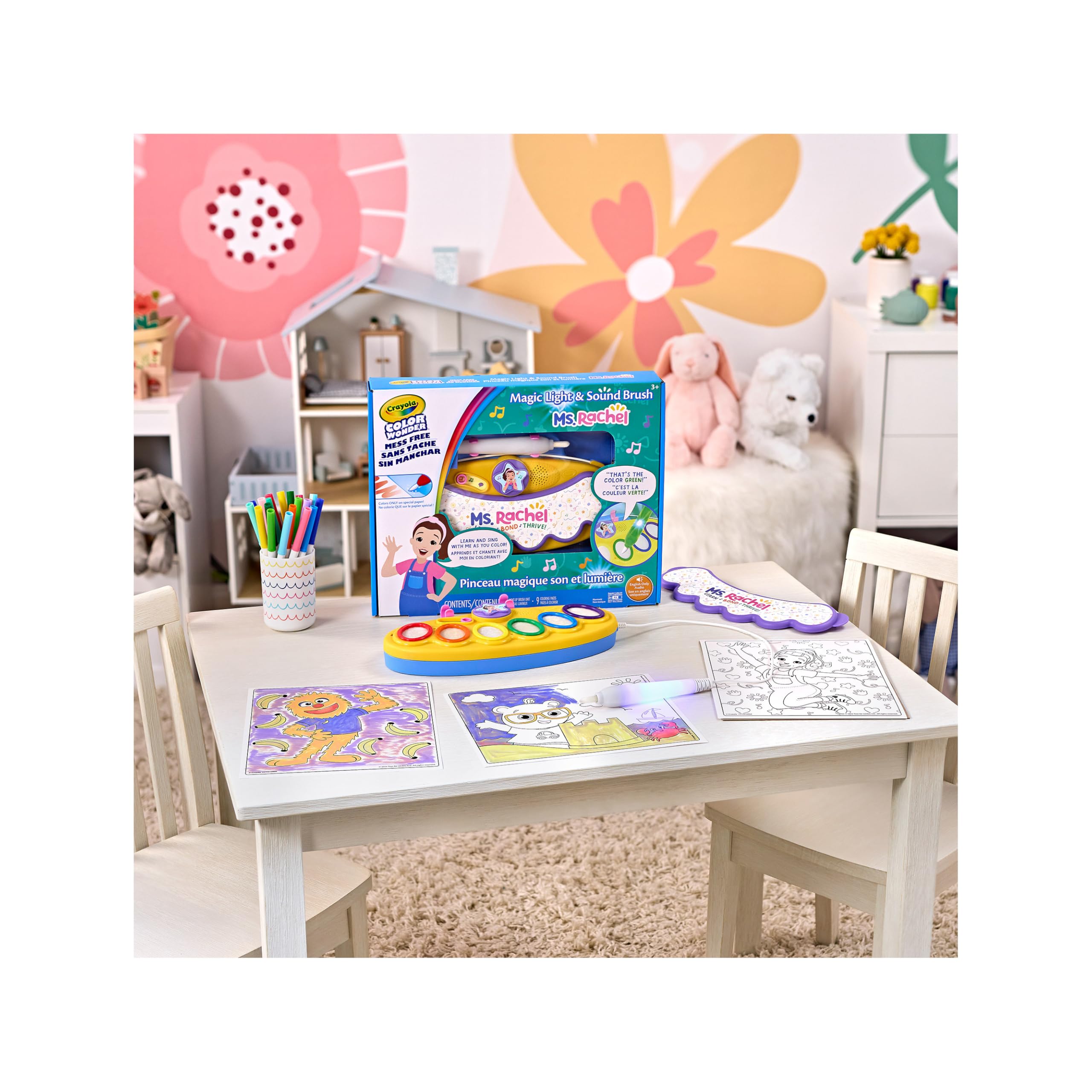 Crayola actividad familiar con niños disfrutando y beneficio aprendizaje lúdico