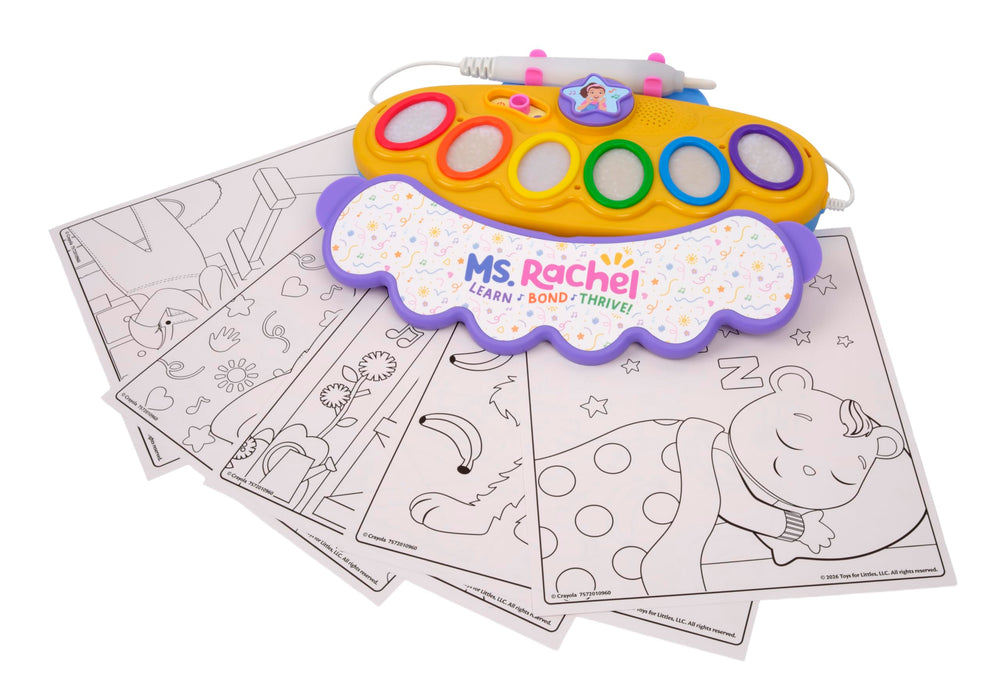 Crayola comparación tamaño con mano que muestra beneficio ergonomía para niños
