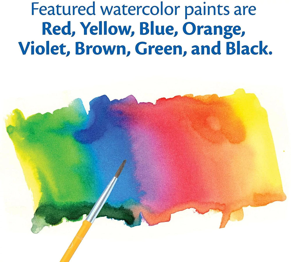 Crayola pincel incluido junto a los colores, listo para pintar