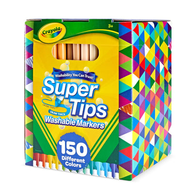 Crayola marker held in hand to show size and comfortable grip