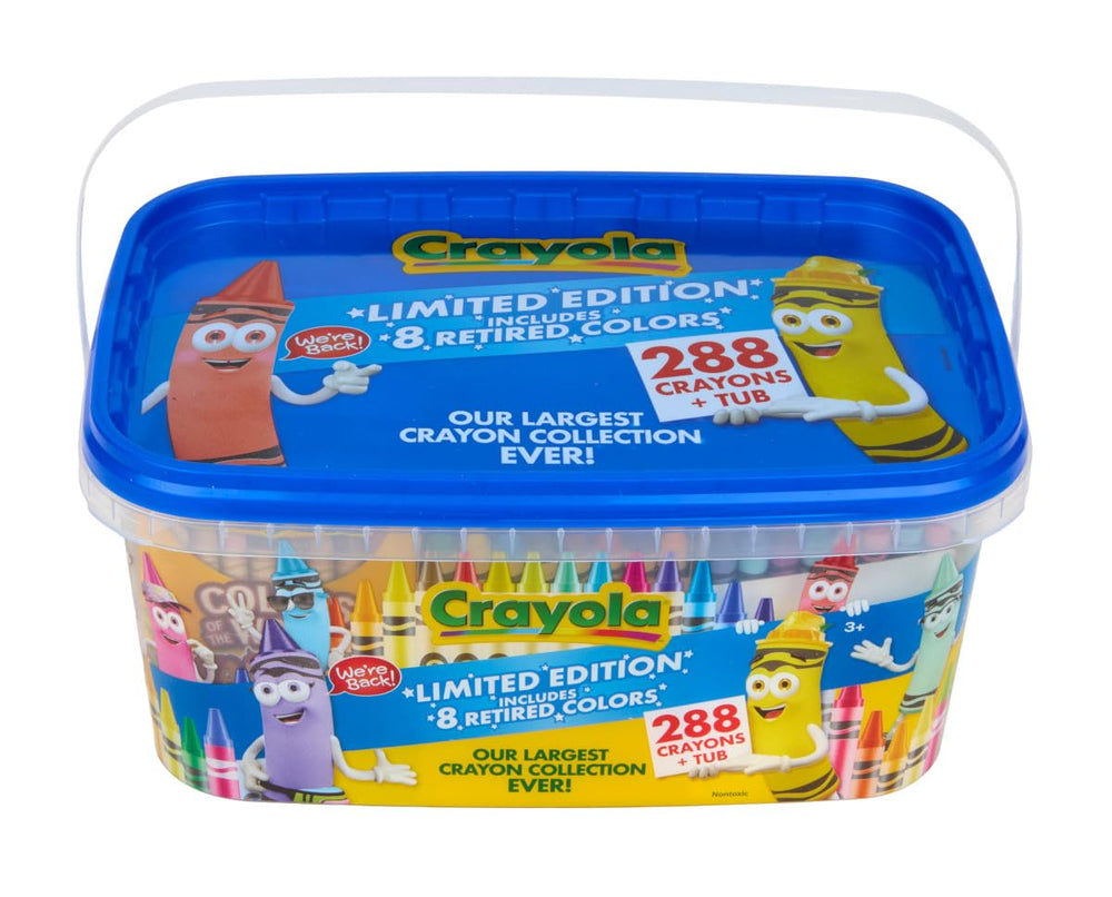 Crayola tubo abierto con fundas internas que mantienen los crayones organizados