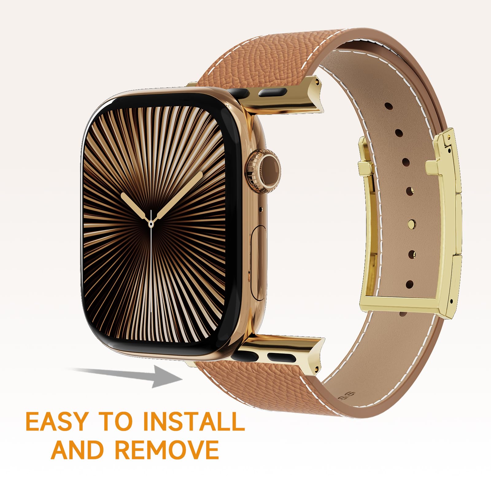 CrazyGrass comparativa de tamaño junto a Apple Watch para elegir