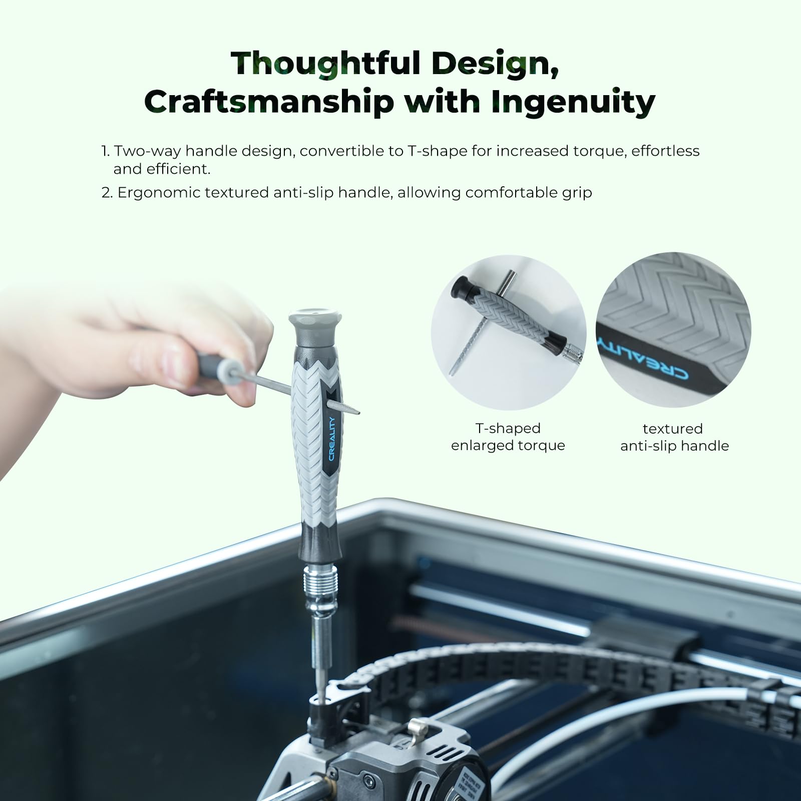 Creality varilla de extensión metálica para accesos profundos