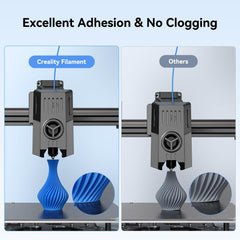 Creality filamento en impresora 3D en uso con alimentación sin atascos