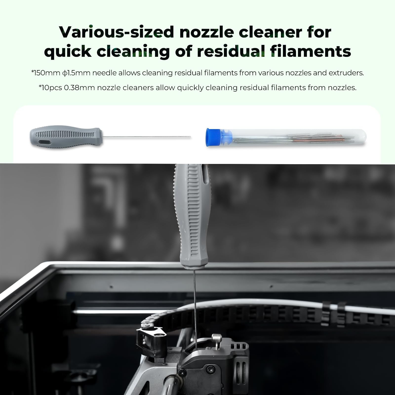 Creality uso del kit retirando soportes con nipper