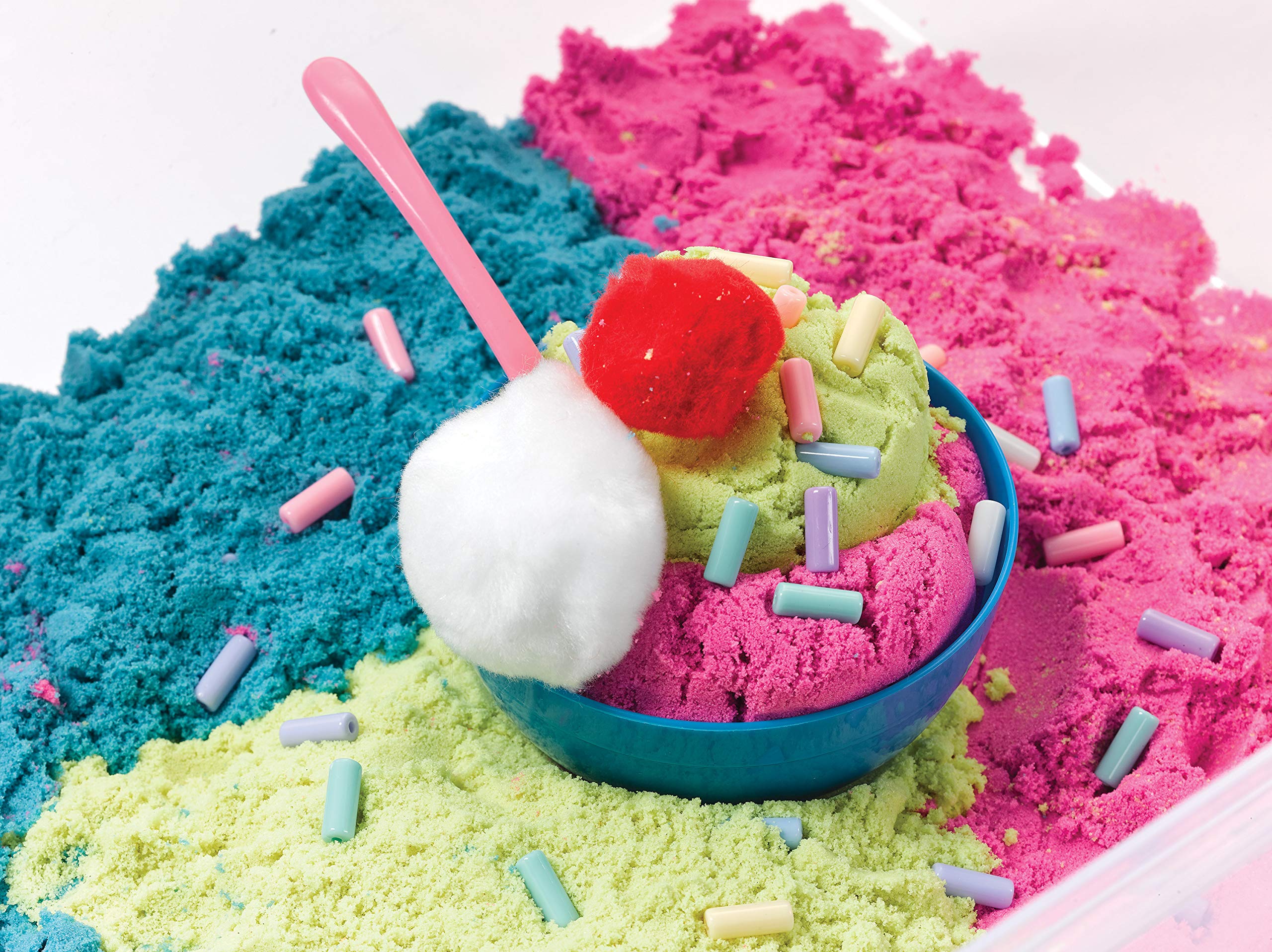 Creativity for Kids child serving a pretend sundae in a lifestyle scene promoting creativity