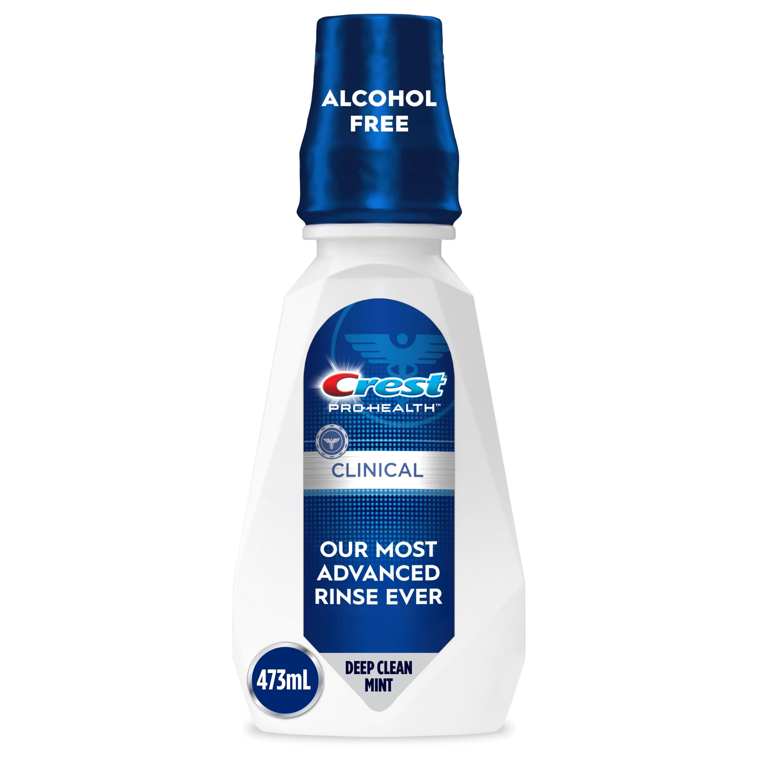 Crest Pro-Health Clinical frente del empaque mostrando marca y beneficio antiplaca