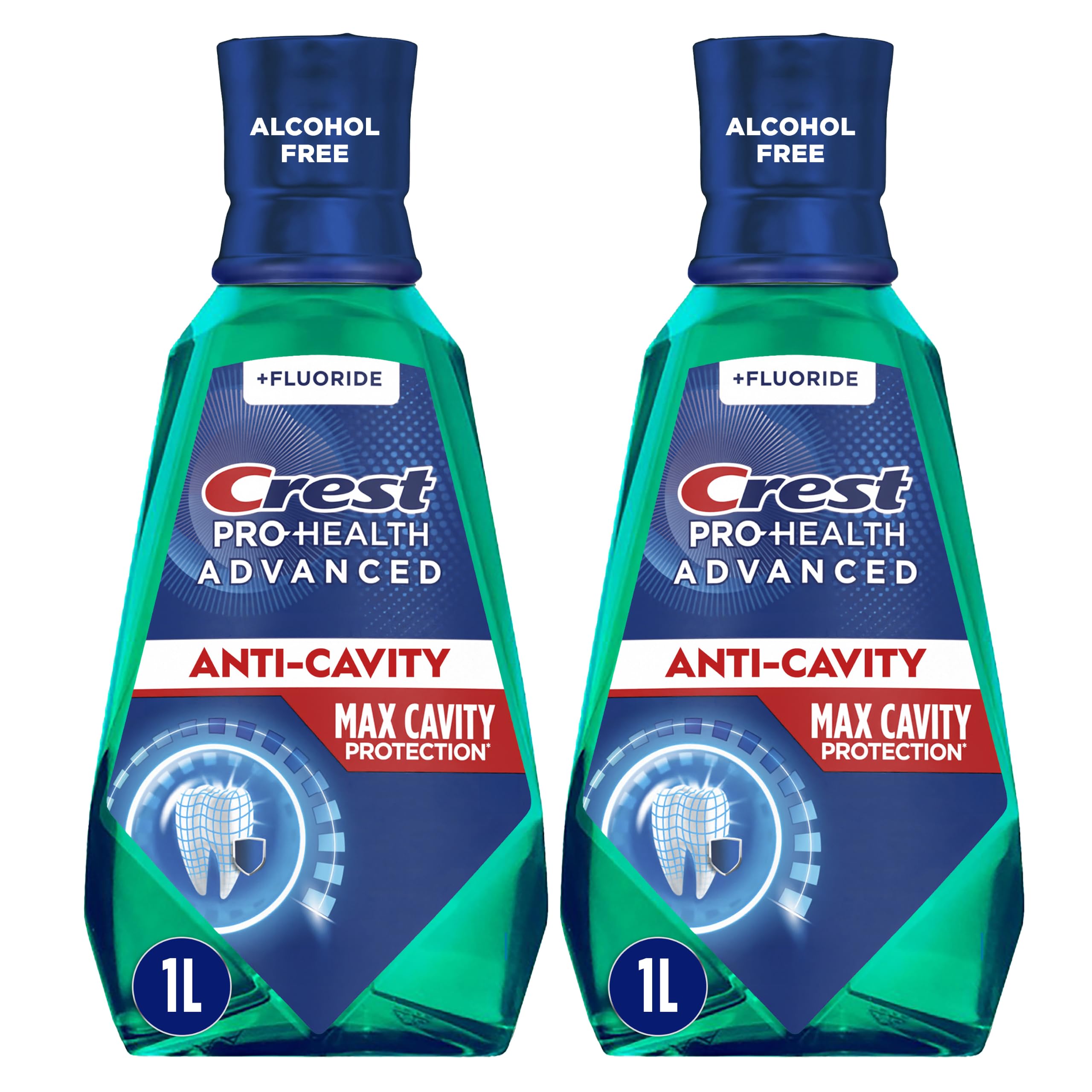 Crest botella frontal 2x1L mostrando presentación y marca para confianza