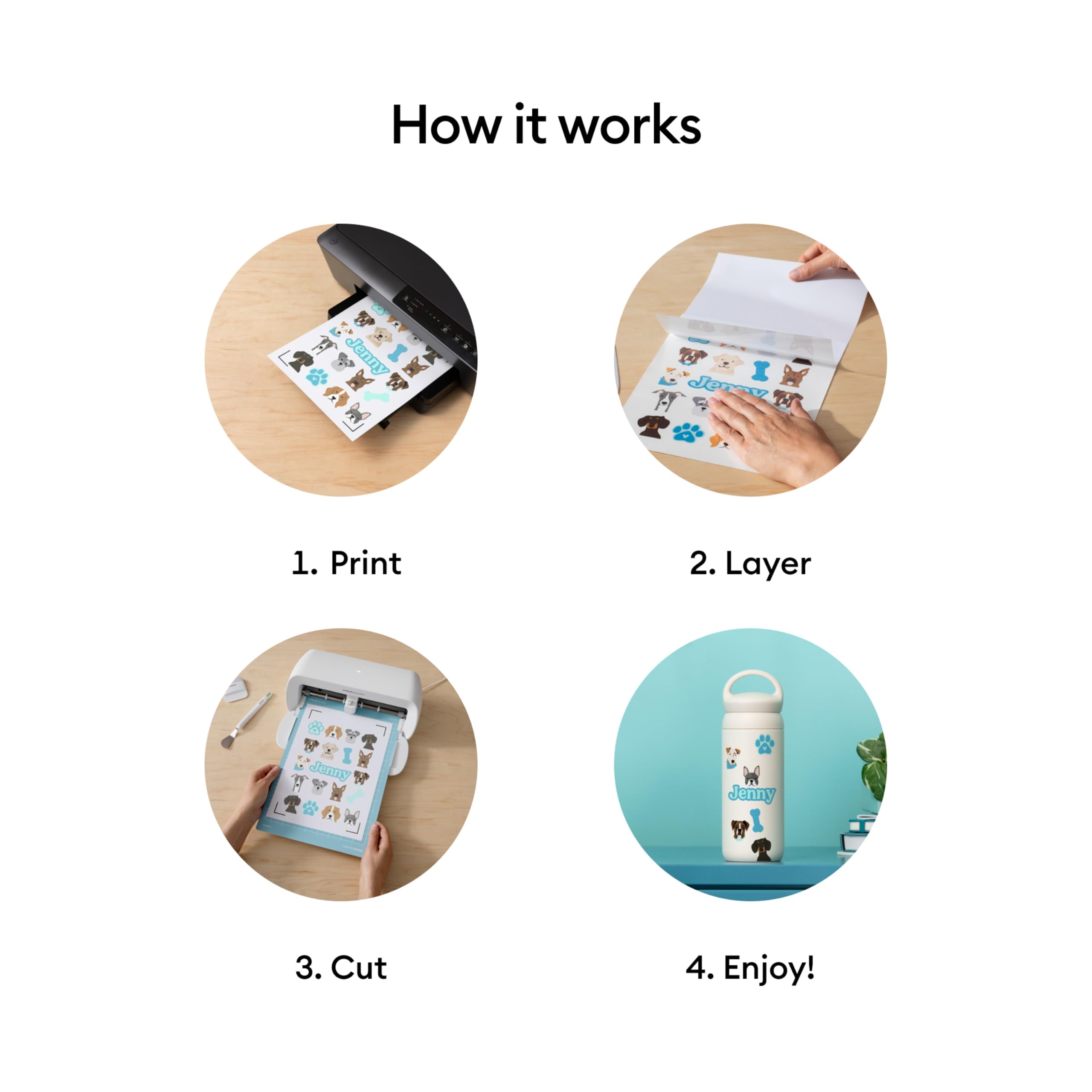 Cricut pegatina en parachoques de coche, resistencia exterior y visibilidad