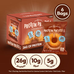 Crisp Power bolsa abierta en mano, práctico para llevar y comer