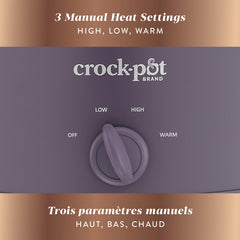 Crock-Pot glass lid detail showing seal and visibility benefit while cooking