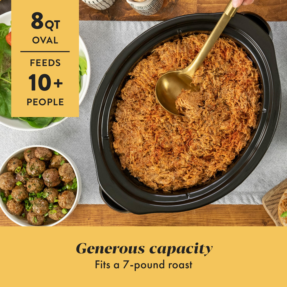 Crock-Pot stoneware ceramic insert close-up highlighting durable nonporous surface